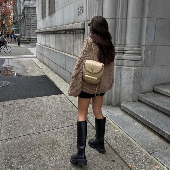 Frye Campus 14L Black Leather Vintage Comfy Block Heel Square Toe Cowboy Boots - Picture 4 of 16